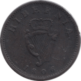 1806 IRELAND FARTHING - Farthing - Cambridgeshire Coins