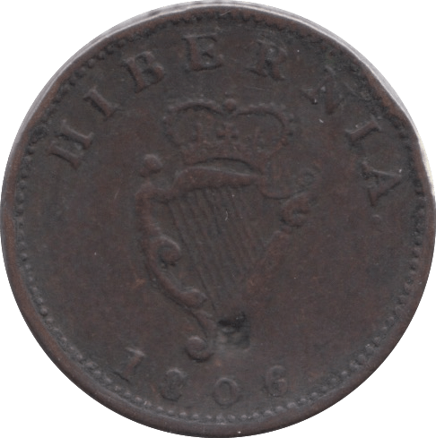 1806 IRELAND FARTHING - Farthing - Cambridgeshire Coins