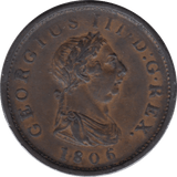 1806 PENNY ( EF ) - PENNY - Cambridgeshire Coins