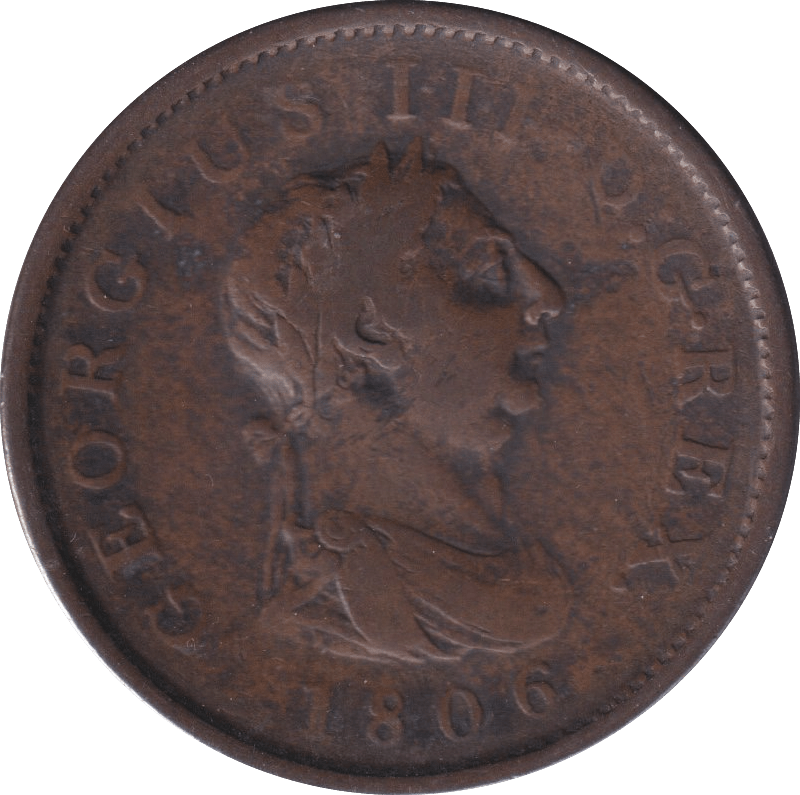 1806 PENNY ( FINE ) Penny Cambridgeshire Coins – Cambridgeshire Coins