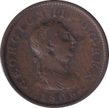 1806 PENNY ( FINE ) - Penny - Cambridgeshire Coins