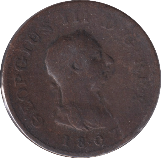 1807 FARTHING ( FINE ) - FARTHING - Cambridgeshire Coins