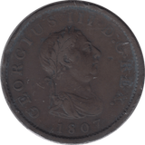 1807 PENNY ( FAIR ) - Penny - Cambridgeshire Coins