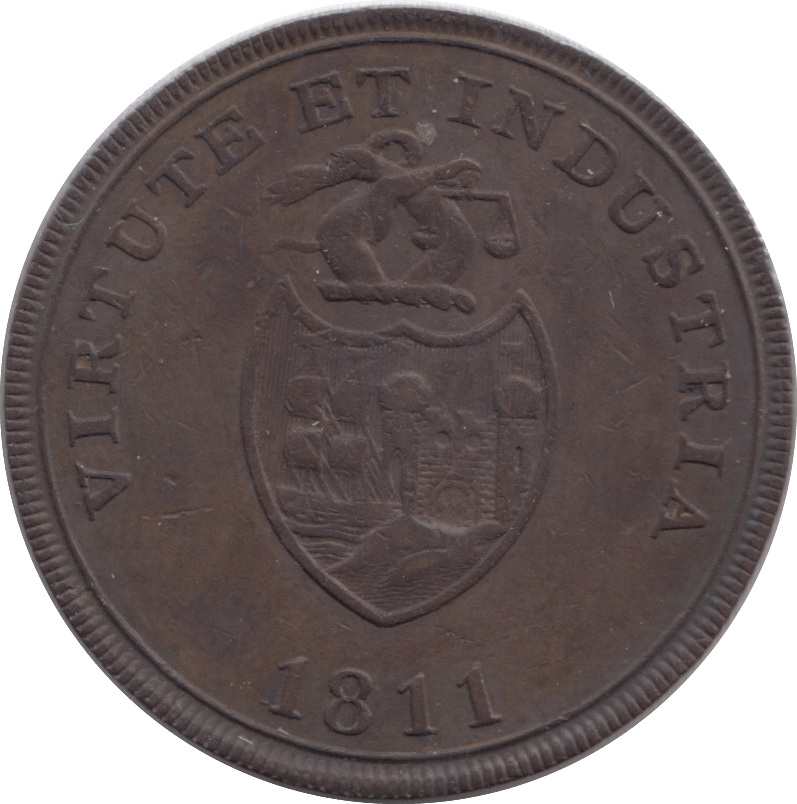 1811 BRISTOL COPPERWORKS PENNY TOKEN - PENNY TOKEN - Cambridgeshire Coins