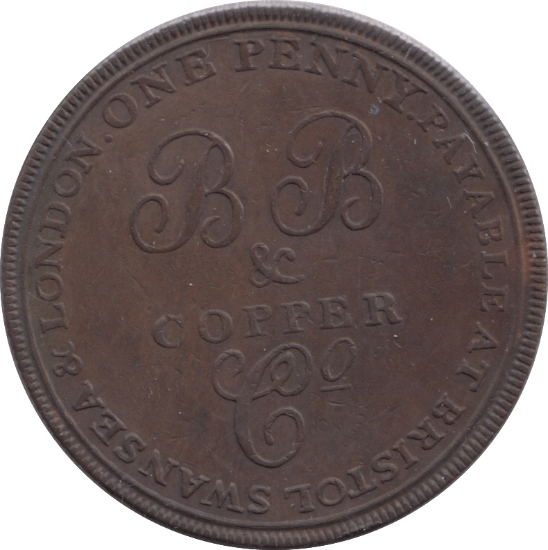 1811 BRISTOL COPPERWORKS PENNY TOKEN - PENNY TOKEN - Cambridgeshire Coins