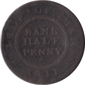 1811 HALFPENNY BANK TOKEN ISLE OF MAN - PENNY TOKEN - Cambridgeshire Coins