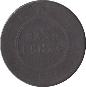 1811 PENNY BANK TOKEN ISLE OF MAN - BANK TOKEN - Cambridgeshire Coins