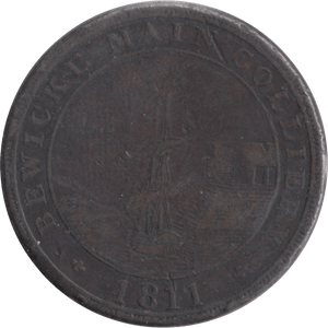 1811 PENNY TOKEN MAIN COLLIERY BEWICKE - PENNY TOKEN - Cambridgeshire Coins