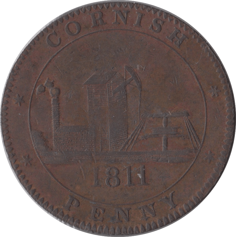 1811 SCORRIER HOUSE CORNISH PENNY TOKEN - PENNY TOKEN - Cambridgeshire Coins