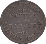 1811 SIXPENCE TOKEN YORK - OTHER TOKENS - Cambridgeshire Coins