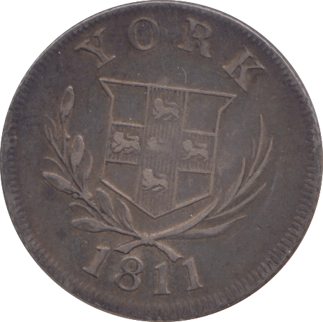 1811 SIXPENCE TOKEN YORK - OTHER TOKENS - Cambridgeshire Coins