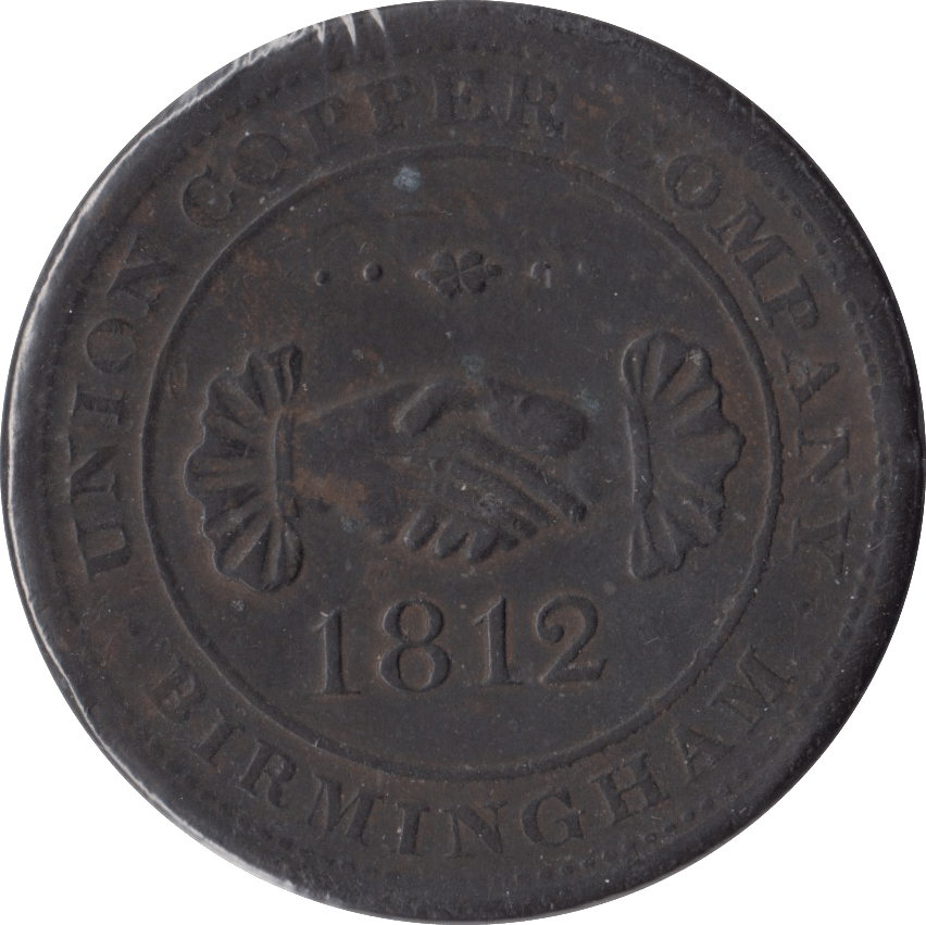 1812 BIRMINGHAM UNION COPPER PENNY TOKEN BIRMINGHAM - PENNY TOKEN - Cambridgeshire Coins