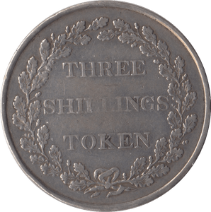 1813 SILVER THREE SHILLINGS BANK TOKEN JERSEY - BANK TOKEN - Cambridgeshire Coins