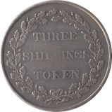 1813 SILVER THREE SHILLINGS BANK TOKEN JERSEY - BANK TOKEN - Cambridgeshire Coins