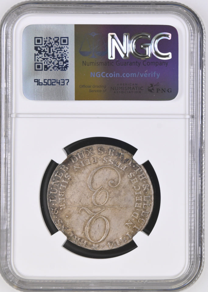 1814 2/3T GERMANY HANNOVER AU 58 BN - NGC OTHER COINS - Cambridgeshire Coins