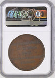 1814 - DATED FRANCE BRAMSEN - 1466 ROYAL VISIT TO PARIS MINT BRONZE MS 61 BN - NGC COPPER COINS - Cambridgeshire Coins