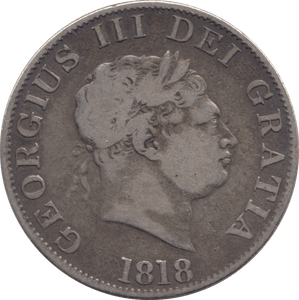 1818 HALFCROWN (GF) - HALFCROWN - Cambridgeshire Coins