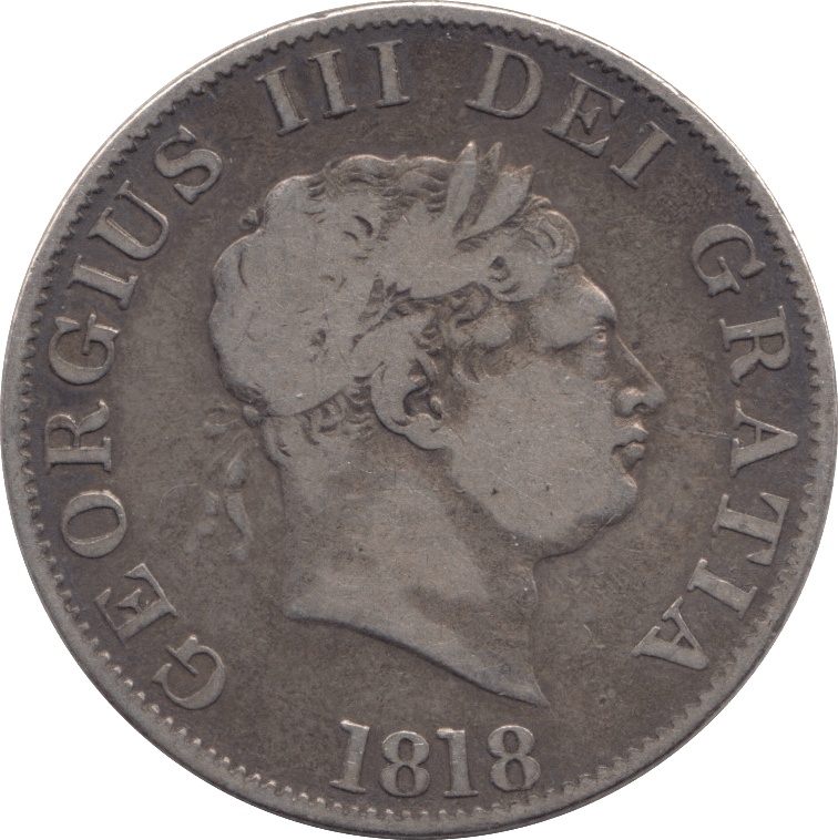 1818 HALFCROWN (GF) - HALFCROWN - Cambridgeshire Coins