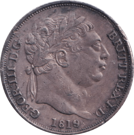 1819 SIXPENCE ( EF ) - SHILLING - Cambridgeshire Coins