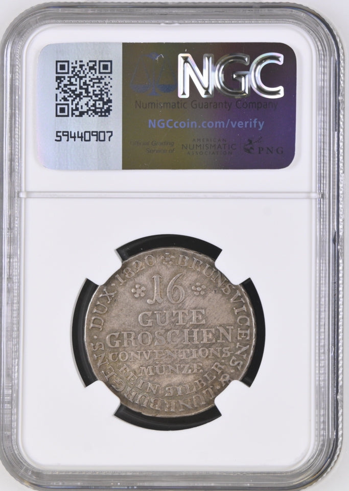 1820 16GG HANNOVER GERMANY MS 63 - NGC OTHER COINS - Cambridgeshire Coins