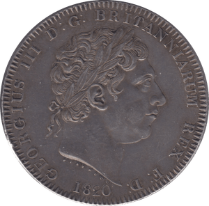 1820 CROWN ( AUNC ) SCARCE - CROWN - Cambridgeshire Coins