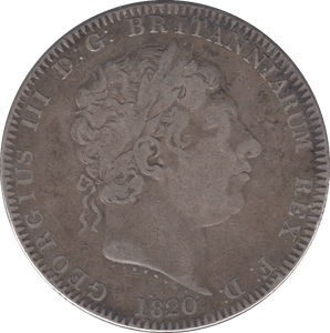 1820 CROWN ( FINE ) LX - CROWN - Cambridgeshire Coins