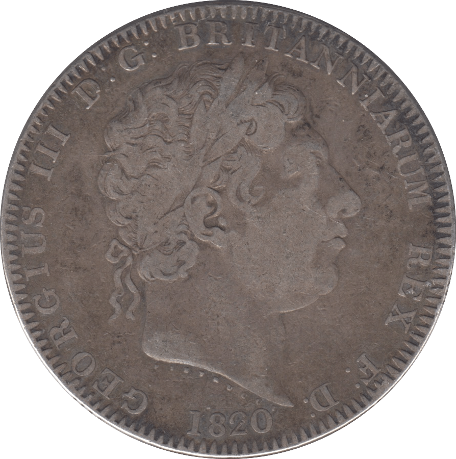 1820 CROWN ( FINE ) LX - CROWN - Cambridgeshire Coins