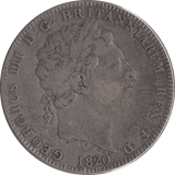 1820 CROWN ( FINE ) LX - CROWN - Cambridgeshire Coins