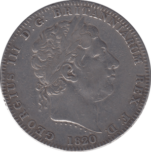 1820 CROWN ( FINE ) LX - CROWN - Cambridgeshire Coins