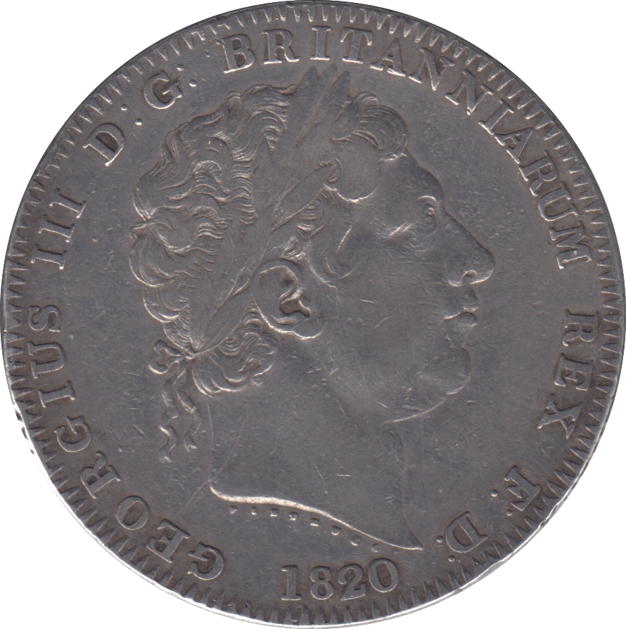 1820 CROWN ( FINE ) LX - CROWN - Cambridgeshire Coins