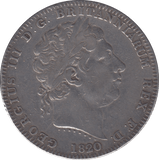 1820 CROWN ( FINE ) LX - CROWN - Cambridgeshire Coins