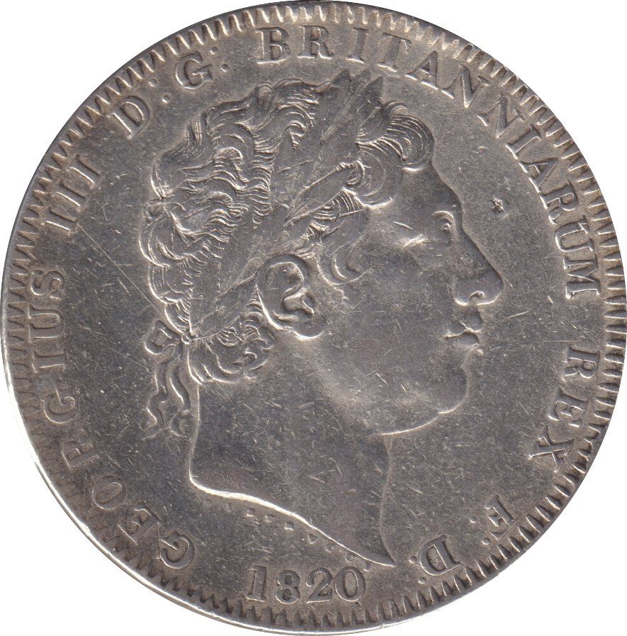 1820 CROWN ( GVF ) - HALFCROWN - Cambridgeshire Coins