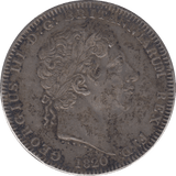 1820 CROWN ( GVF ) LX - CROWN - Cambridgeshire Coins