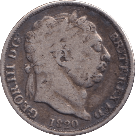 1820 SIXPENCE ( FINE ) - SIXPENCE - Cambridgeshire Coins