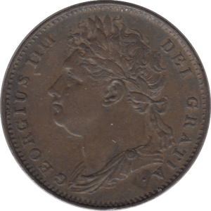 1821 FARTHING ( EF ) - Farthing - Cambridgeshire Coins