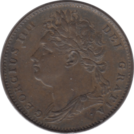 1821 FARTHING ( EF ) - Farthing - Cambridgeshire Coins