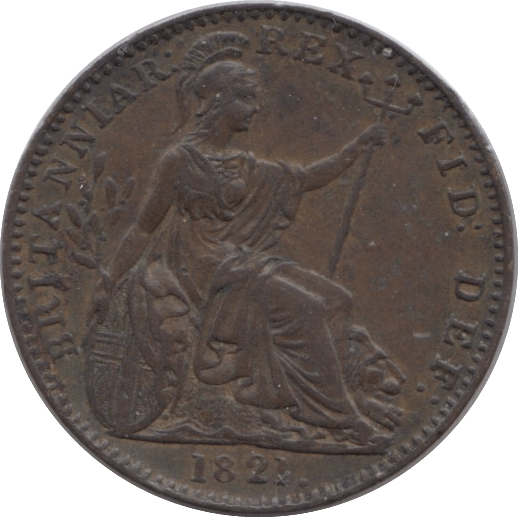 1821 FARTHING ( EF ) - Farthing - Cambridgeshire Coins