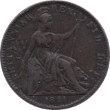 1821 FARTHING ( GVF ) - Farthing - Cambridgeshire Coins