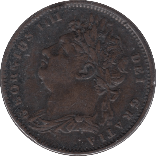 1821 FARTHING ( GVF ) - Farthing - Cambridgeshire Coins