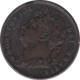 1821 FARTHING ( GVF ) - Farthing - Cambridgeshire Coins