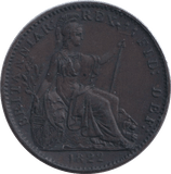 1822 FARTHING ( AUNC ) - FARTHING - Cambridgeshire Coins