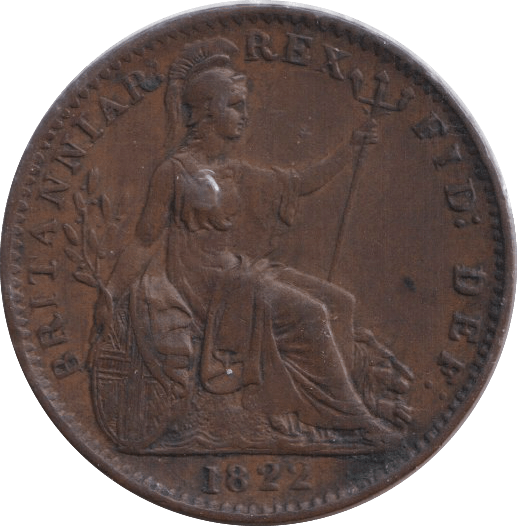 1822 FARTHING ( EF ) - FARTHING - Cambridgeshire Coins