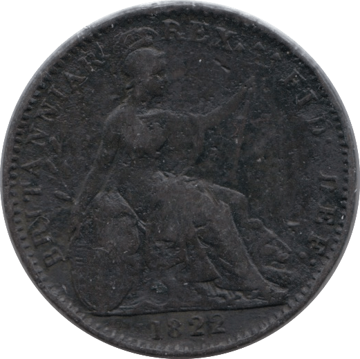 1822 FARTHING ( GF ) - Farthing - Cambridgeshire Coins