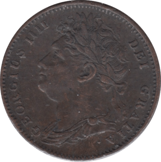 1822 FARTHING ( GVF ) - Farthing - Cambridgeshire Coins