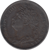 1822 FARTHING ( GVF ) - Farthing - Cambridgeshire Coins