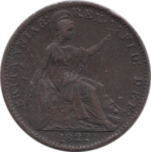 1822 FARTHING ( GVF ) - Farthing - Cambridgeshire Coins