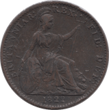 1822 FARTHING ( GVF ) - Farthing - Cambridgeshire Coins