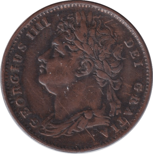 1822 FARTHING ( GVF ) - WORLD COINS - Cambridgeshire Coins