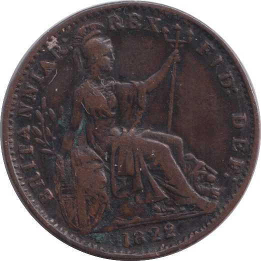 1822 FARTHING ( GVF ) - WORLD COINS - Cambridgeshire Coins