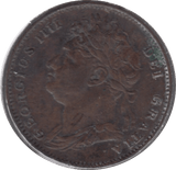 1822 FARTHING ( VF ) - Farthing - Cambridgeshire Coins